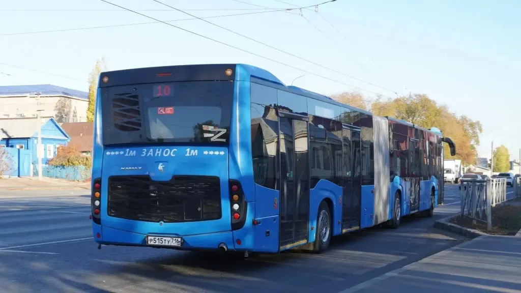 В Оренбурге на маршруте № 10 начали тестировать автобус-гармошку